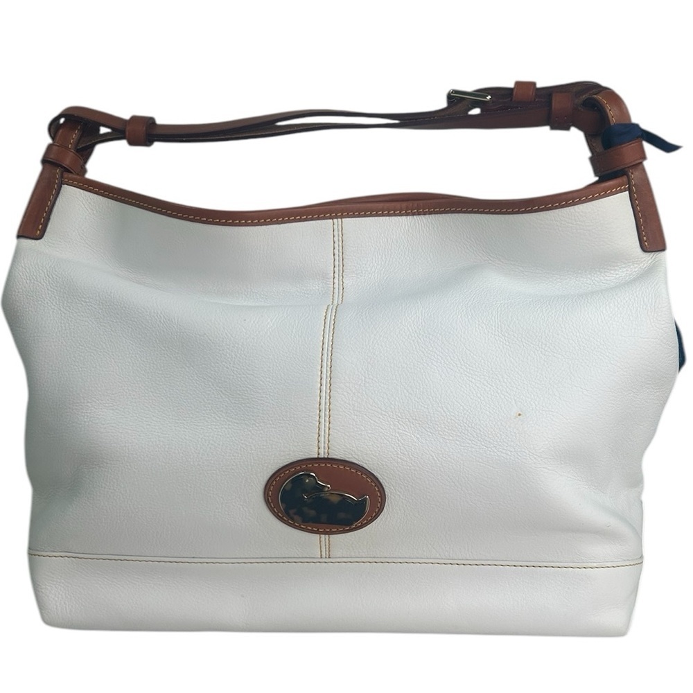 DOONEY & BOURKE WHITE TOTE Fairfield Champsac Leather Hobo LG Shoulder Bag NEW